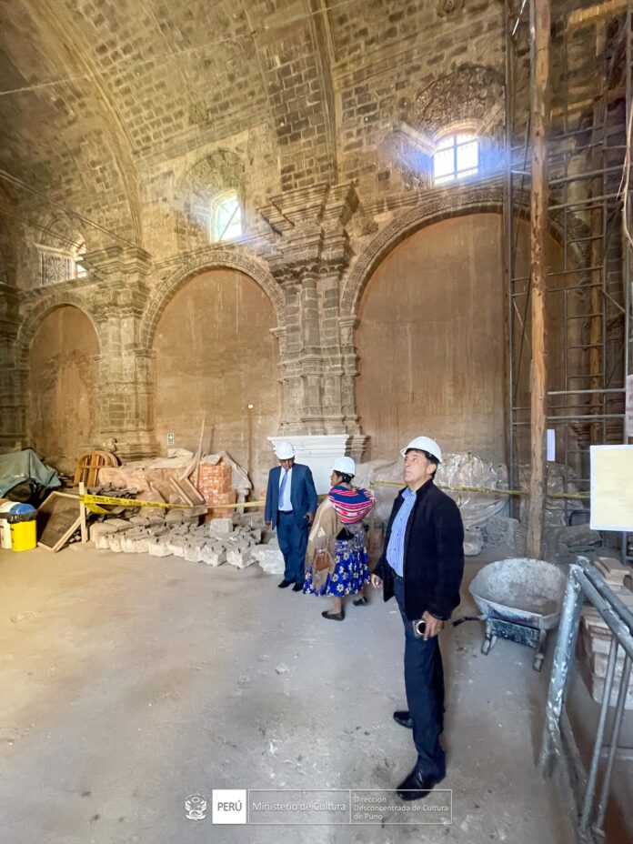 REINICIAN RESTAURACIÓN DEL TEMPLO SANTA CRUZ DE JERUSALÉN DE JULI